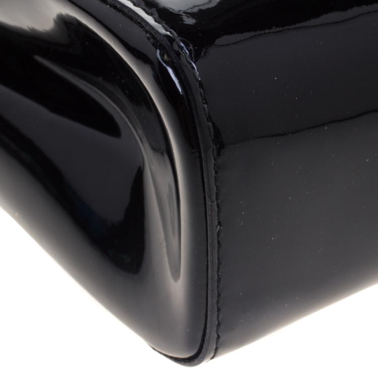 Pre Owned Saint Laurent Paris Black Patent Leather Le Sixieme Shoulder bag