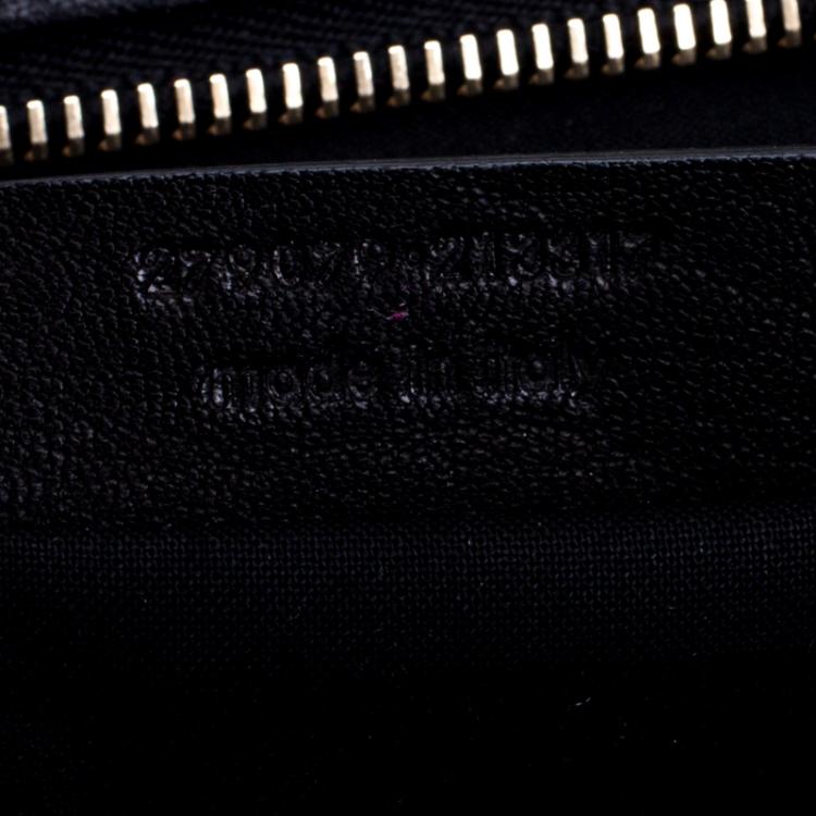 Pre Owned Saint Laurent Paris Black Leather Medium Cabas Chyc Satchel