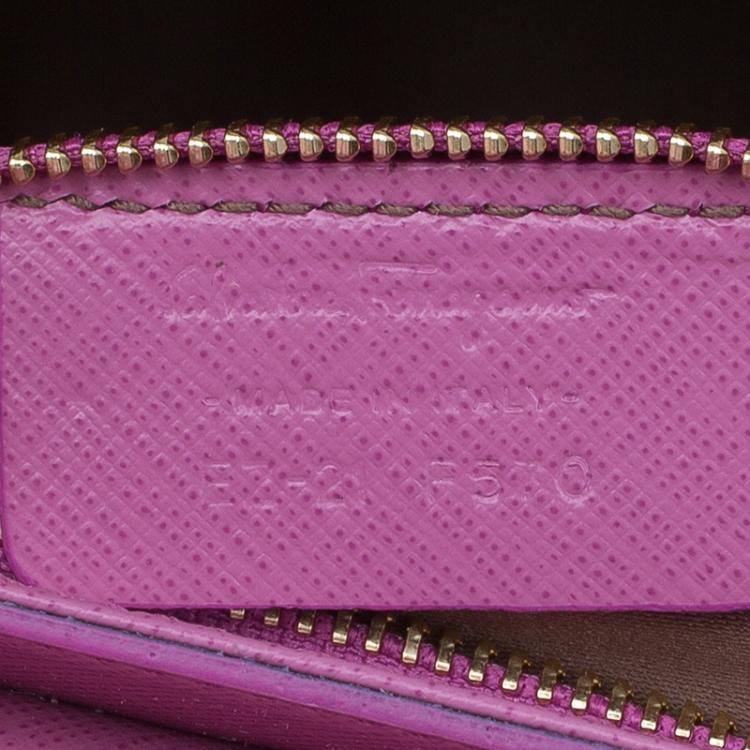 مملوكة مسبقًا Salvatore Ferragamo Anemon Pink Leather Carrie Top Handle Bag