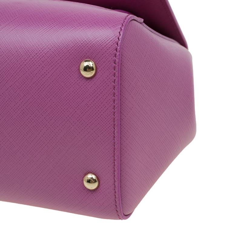 مملوكة مسبقًا Salvatore Ferragamo Anemon Pink Leather Carrie Top Handle Bag