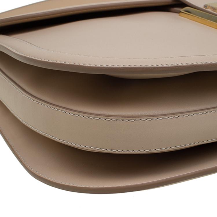 Pre Owned Salvatore Ferragamo Beige Leather Elly Shoulder Bag