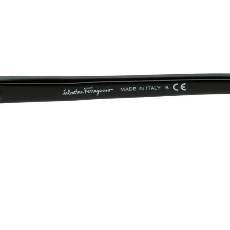 Pre Owned Salvatore Ferragamo Black 2167-B Over Sized Sunglasses