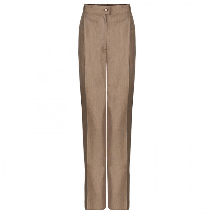 Pre Owned Salvatore Ferragamo Beige Tailored Pants XL