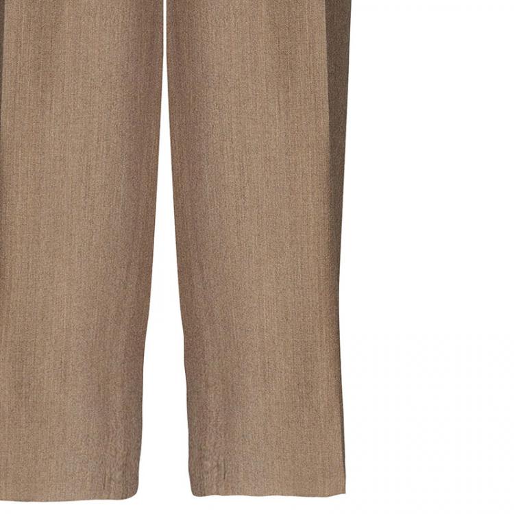 Pre Owned Salvatore Ferragamo Beige Tailored Pants XL