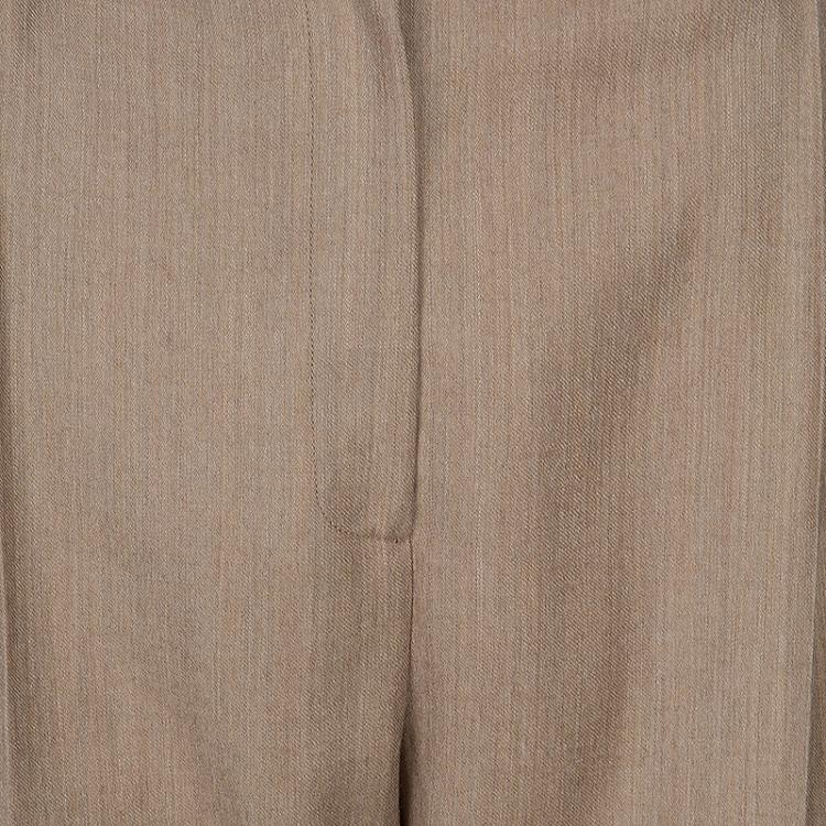 Pre Owned Salvatore Ferragamo Beige Tailored Pants XL