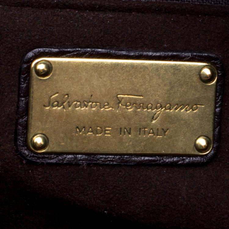 Pre Owned Salvatore Ferragamo Multicolor Pheasant Feather Bag