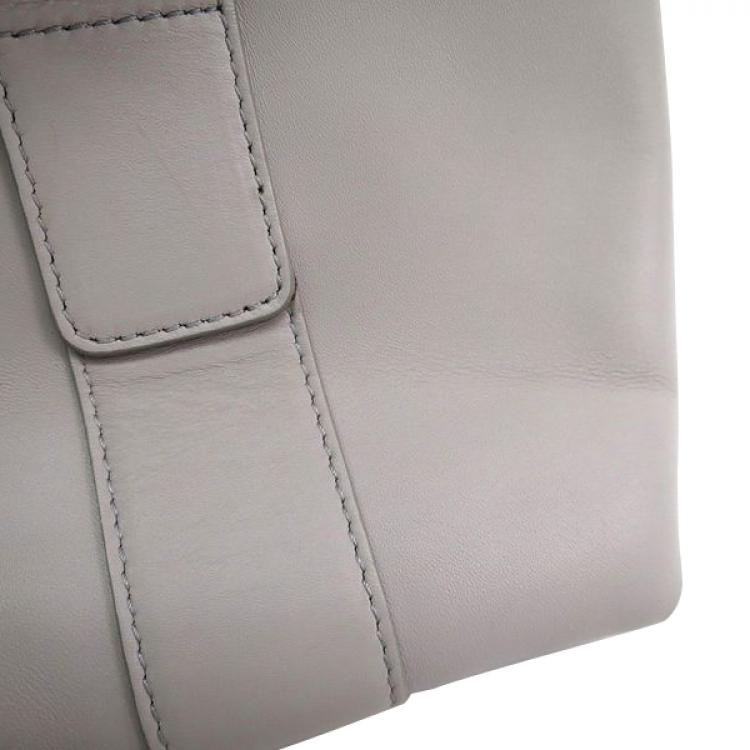 Pre Owned Salvatore Ferragamo Lavender Calfskin Leather Small Sookie Satchel