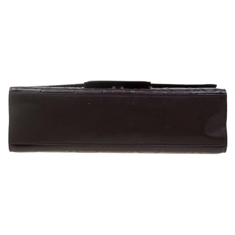 مملوكة مسبقًا Salvatore Ferragamo Brown Leather Signature Shoulder Bag