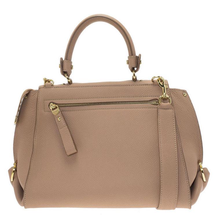 مملوكة مسبقًا Salvatore Ferragamo Beige Leather Medium Sofia Top Handle Bag