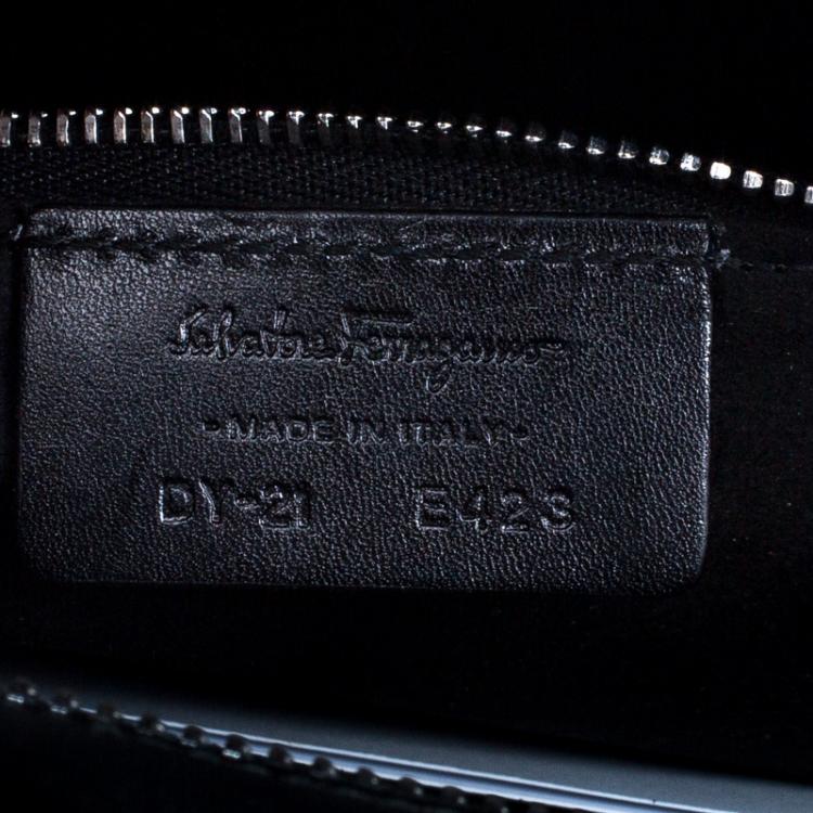 مملوكة مسبقًا Salvatore Ferragamo Black Leather Mardea Tote