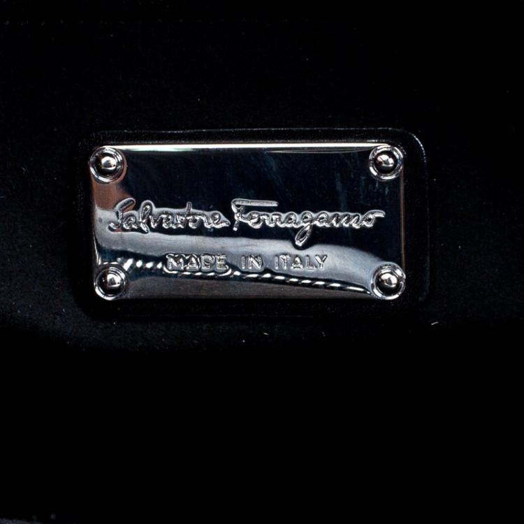 مملوكة مسبقًا Salvatore Ferragamo Black Leather Mardea Tote