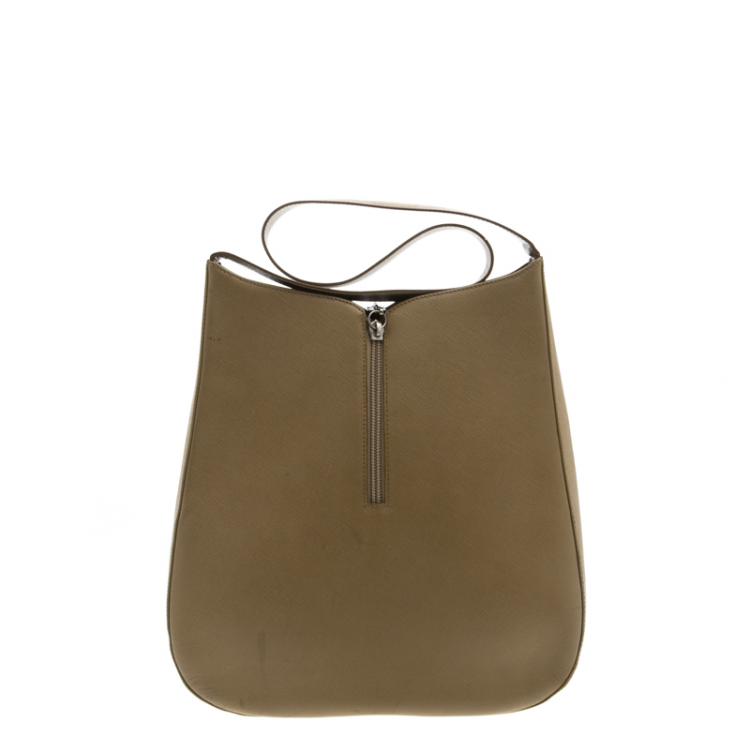 Pre Owned Salvatore Ferragamo Brown Leather Hobo