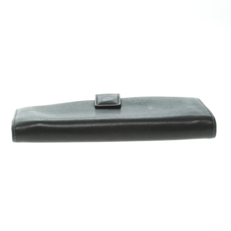 Pre Owned Salvatore Ferragamo Leather Continental Wallet