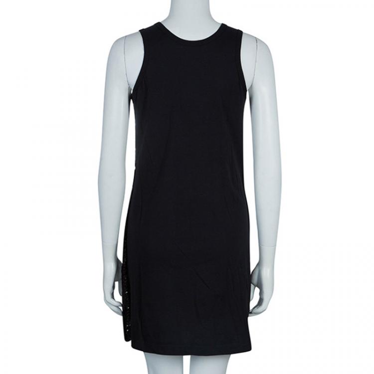 Pre Owned See by Chloe Black Sequin Tank Dress M