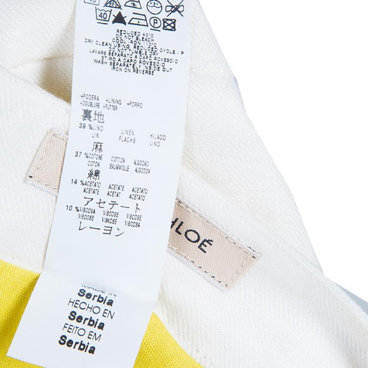 Pre Owned See by Chloe White Belt Detail Mini Skirt M