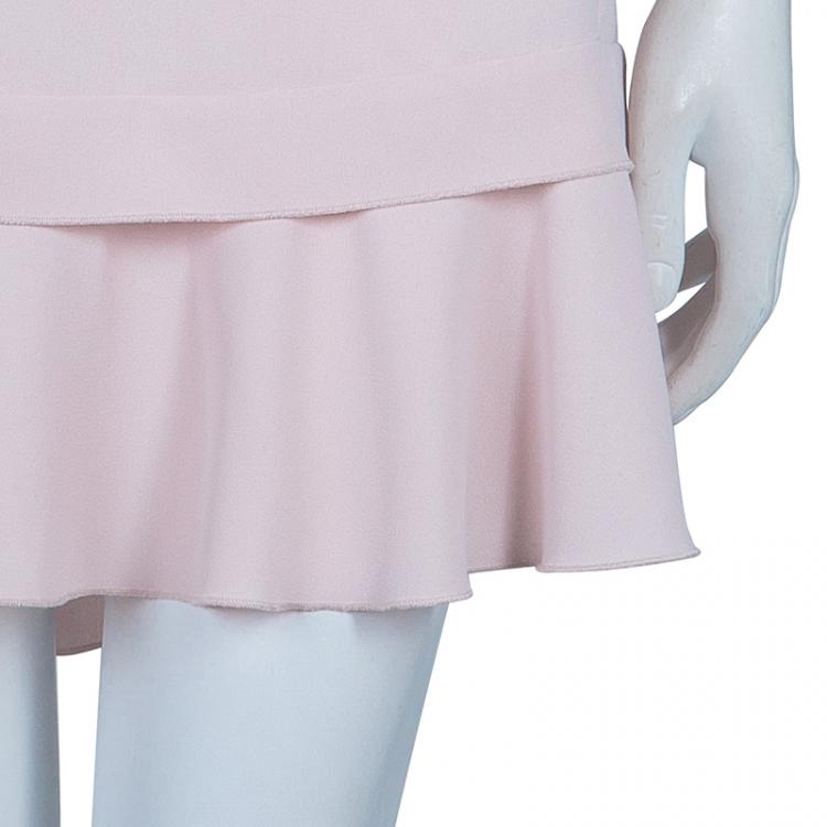 Pre Owned See by Chloe Blush Pink Ruffle Detail Skirt L