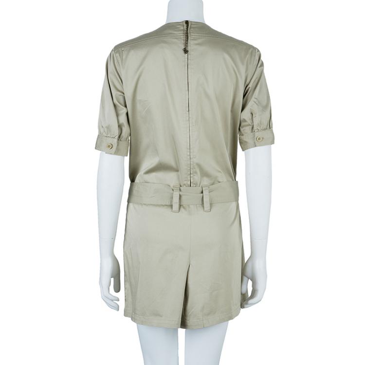 Pre Owned See By Chloe Beige Tie-up Romper M