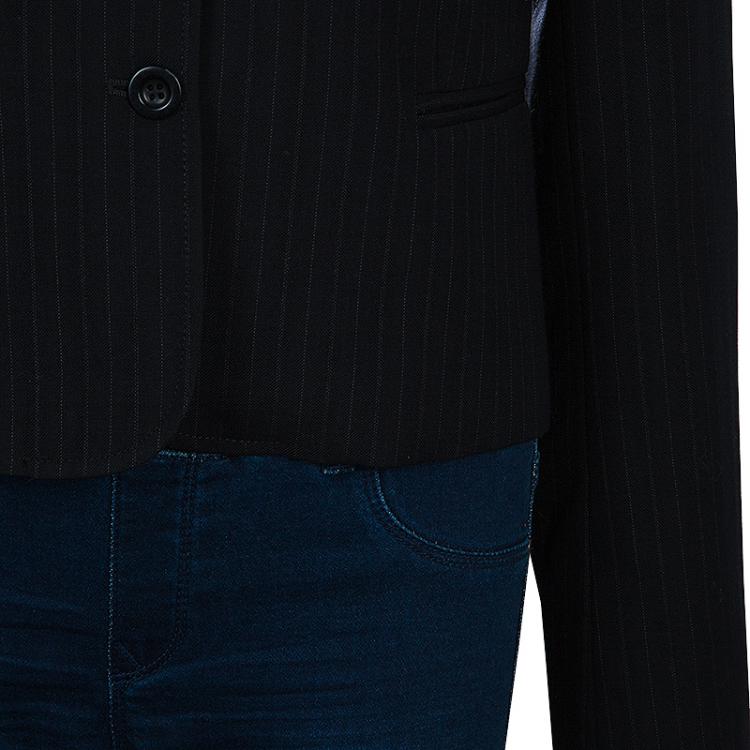 Pre Owned See by Chloe Black Pinstripe Tailored Blazer M