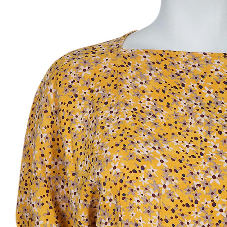 Pre Owned See by Chloe Yellow Dotted Dress S
