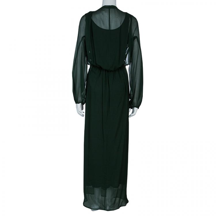 Pre Owned See by Chloe Green Maxi Dress L