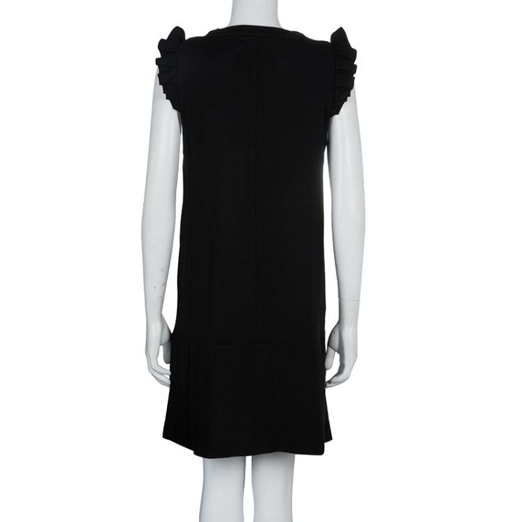 Pre Owned See by Chloe Black Ruffle Dress M