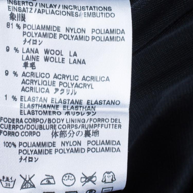 Pre Owned See by Chloe Black Lace Cotton Dress M