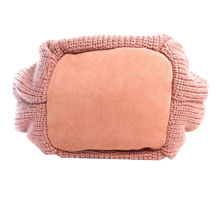 Pre Owned See By Chloe Pink Knit Joyrider Bowling Bag
