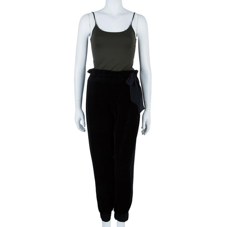 Pre Owned Sonia Rykiel Black Cuffed Trousers M