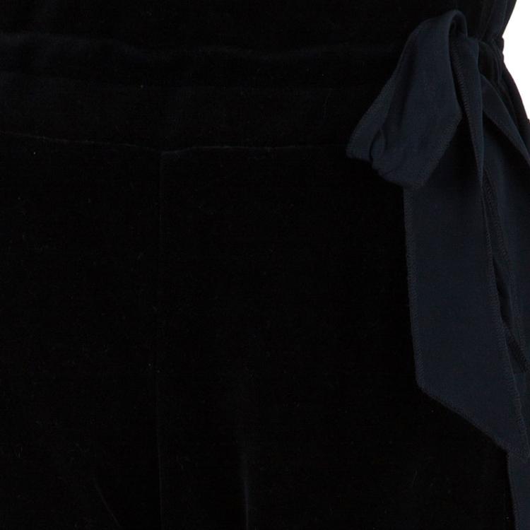Pre Owned Sonia Rykiel Black Cuffed Trousers M