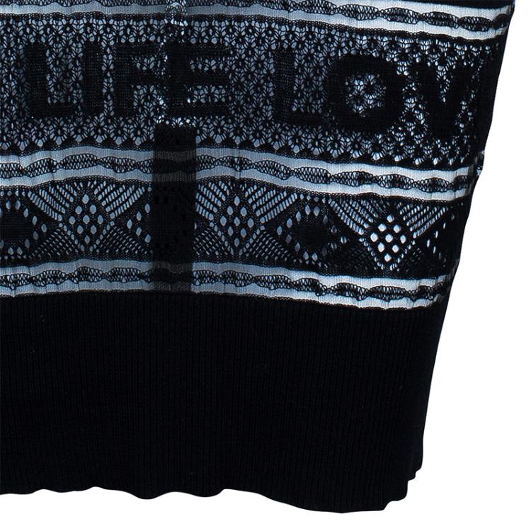 Pre Owned Sonia Rykiel Black Pencil Skirt S