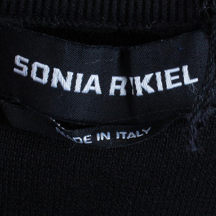Pre Owned Sonia Rykiel Black Pencil Skirt S