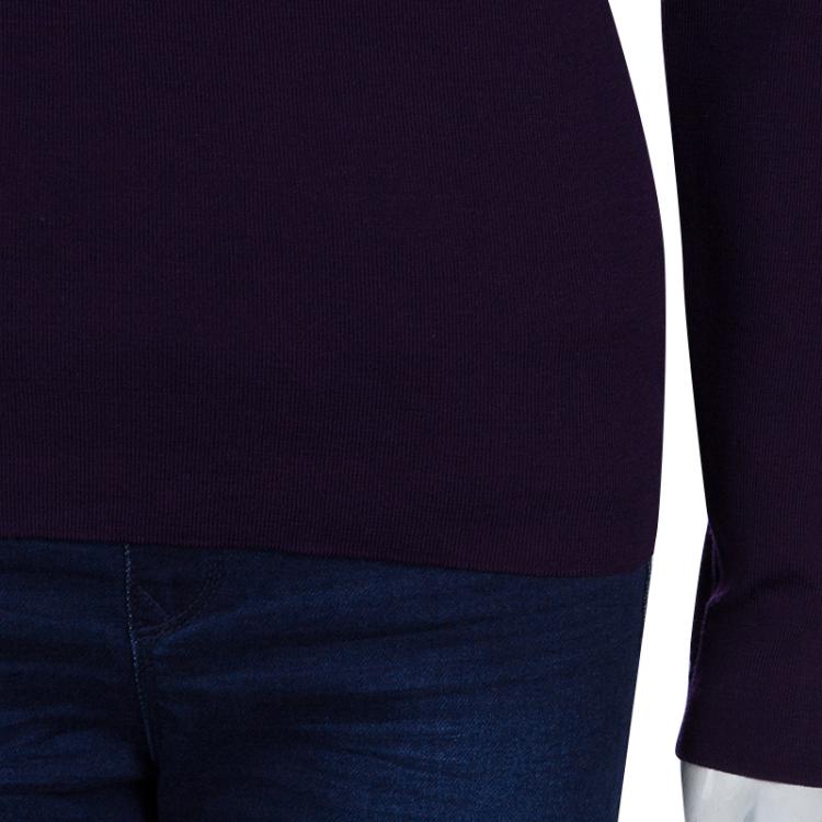 مملوكة مسبقًا Sonia Rykiel Purple and Black Sweater M
