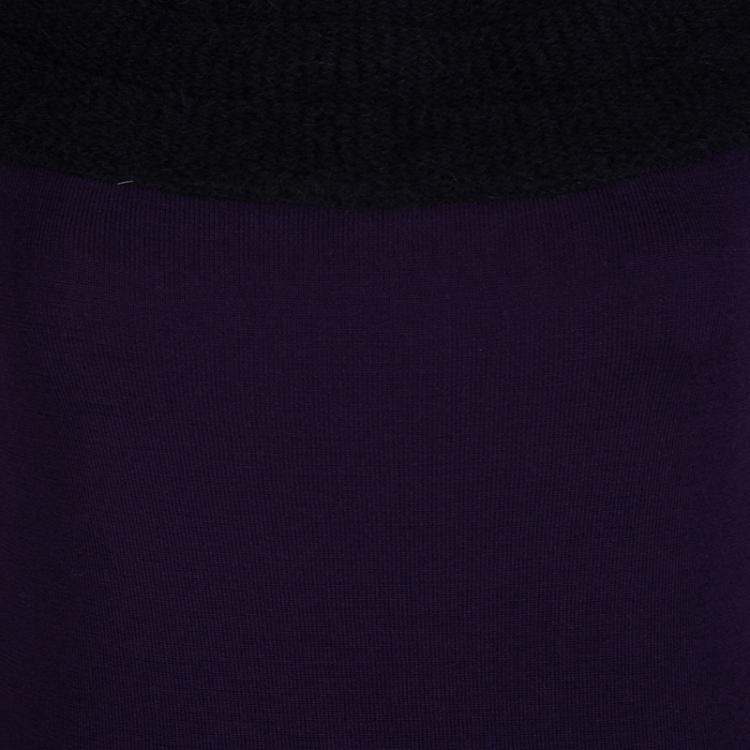 مملوكة مسبقًا Sonia Rykiel Purple and Black Sweater M