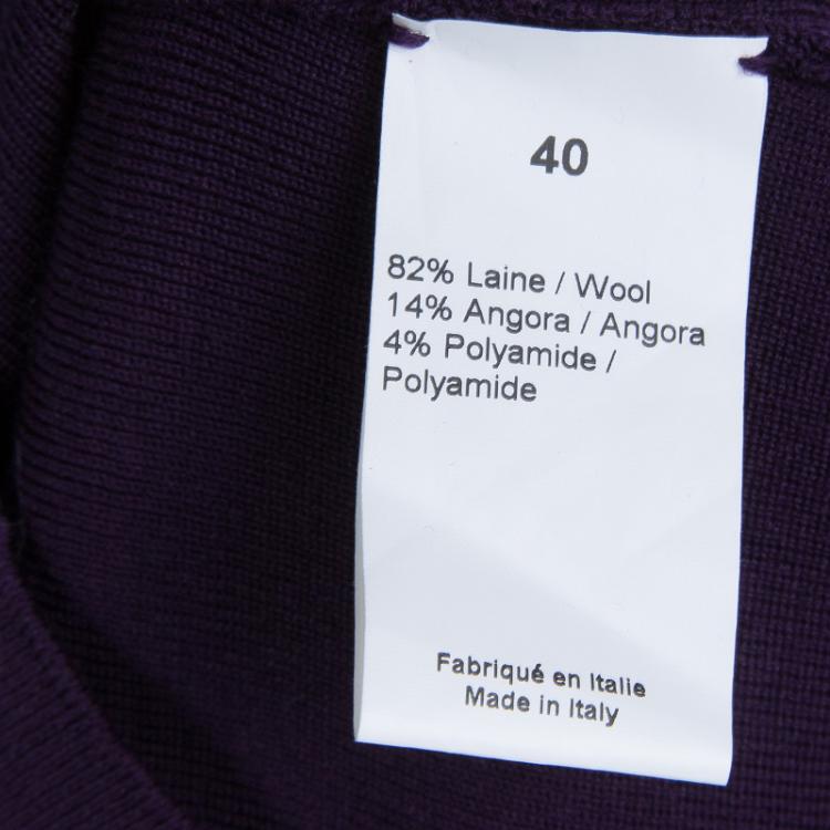 مملوكة مسبقًا Sonia Rykiel Purple and Black Sweater M