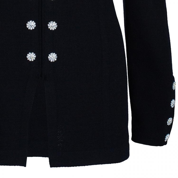 Pre Owned St. John Black Skirt Suit M