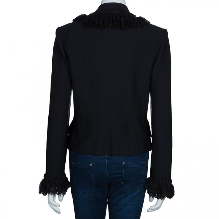 Pre Owned St. John  Black Wool Jacket L