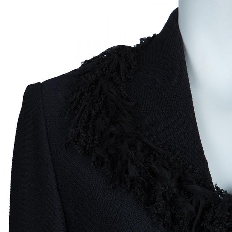 Pre Owned St. John  Black Wool Jacket L