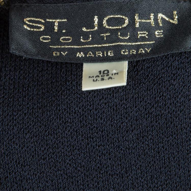 Pre Owned St. John  Black Wool Jacket L
