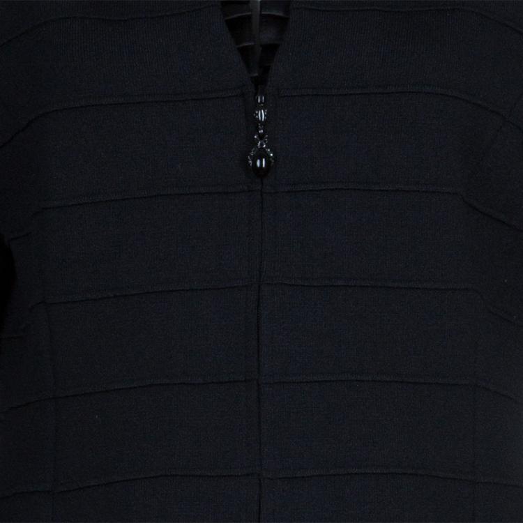 Pre Owned St. John Black Knit Jacket L