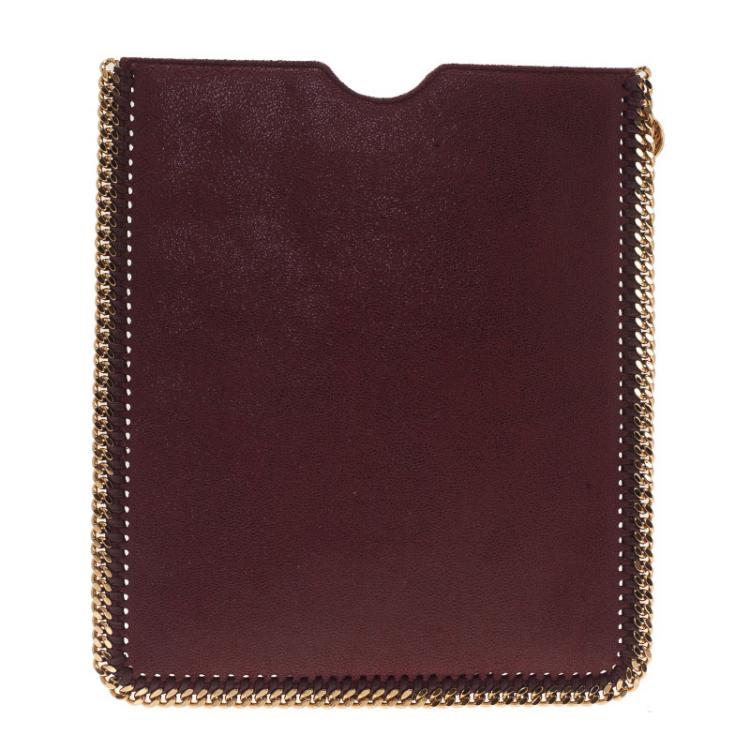 Pre Owned Stella McCartney Burgundy iPad Cover