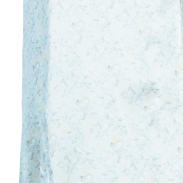 Pre Owned Stella McCartney Cream Floral Print Silk Wrap Dress M