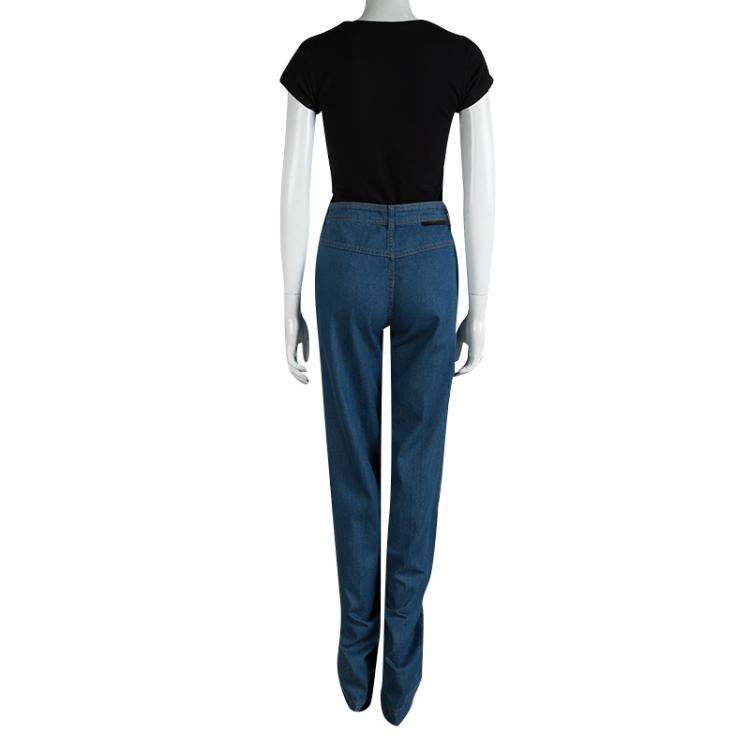 Pre Owned Stella McCartney Indigo Ankle Grazer Denim Jeans M