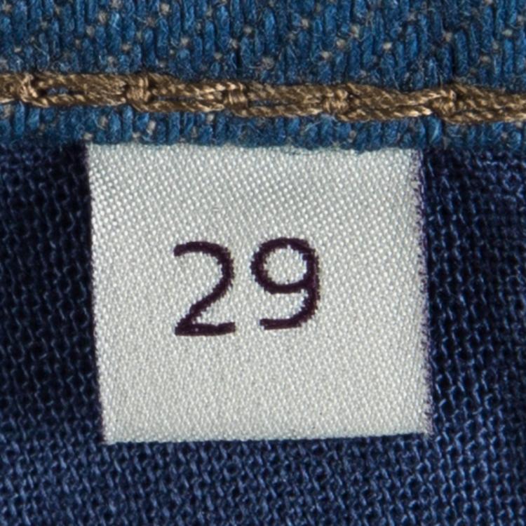 Pre Owned Stella McCartney Indigo Ankle Grazer Denim Jeans M