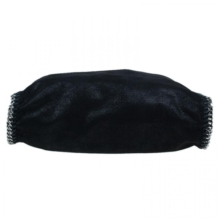 Pre Owned Stella McCartney Black Faux Leather Falabella Tote Bag