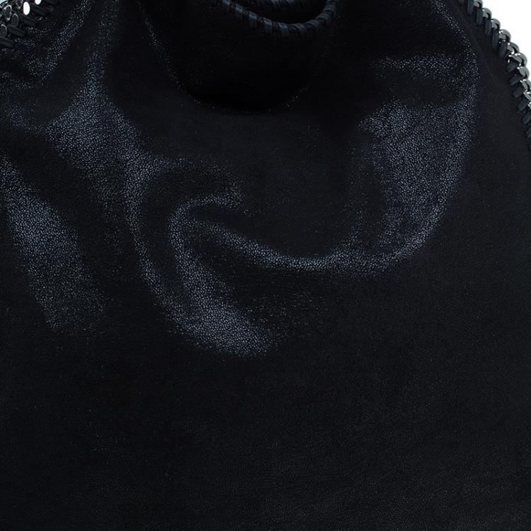 Pre Owned Stella McCartney Black Faux Leather Falabella Tote Bag