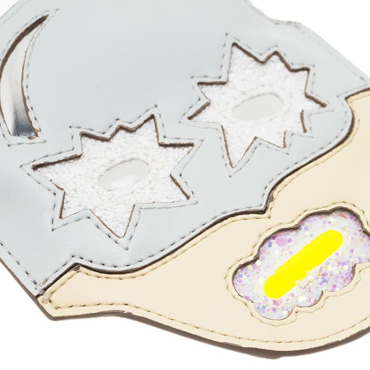 Pre Owned Stella McCartney Two Tone Superhero Coin Pouch 