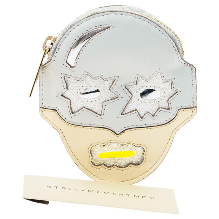 Pre Owned Stella McCartney Two Tone Superhero Coin Pouch 