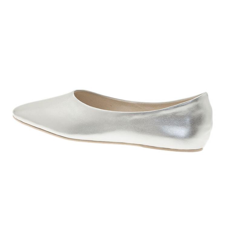 Pre Owned Stella McCartney Silver Loafers Size 41