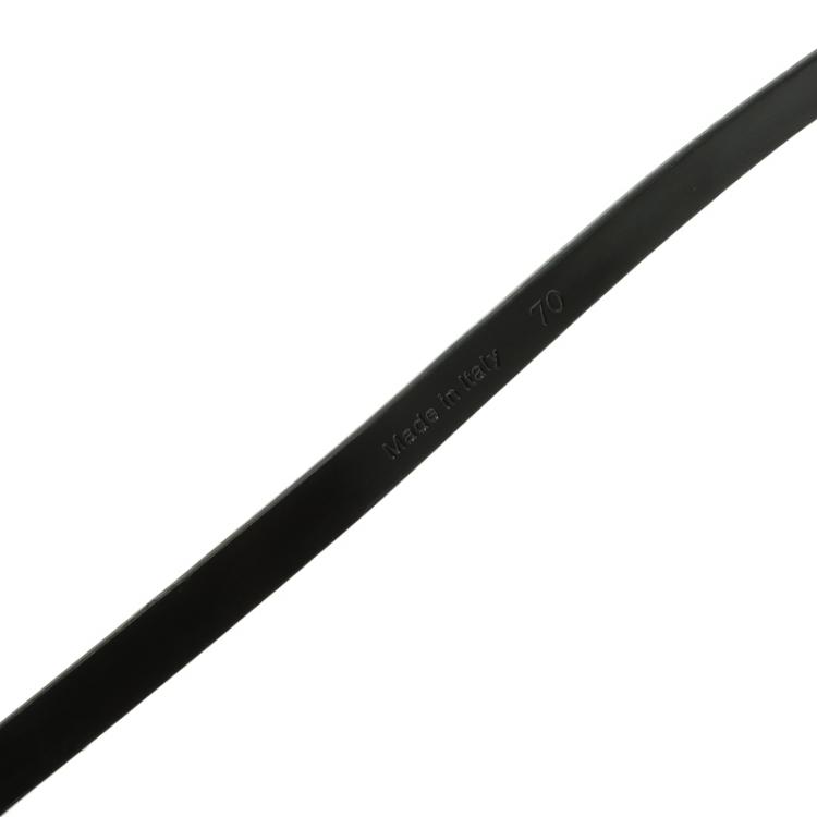 Pre Owned Stella McCartney Black Faux Leather Skinny Belt 70 CM