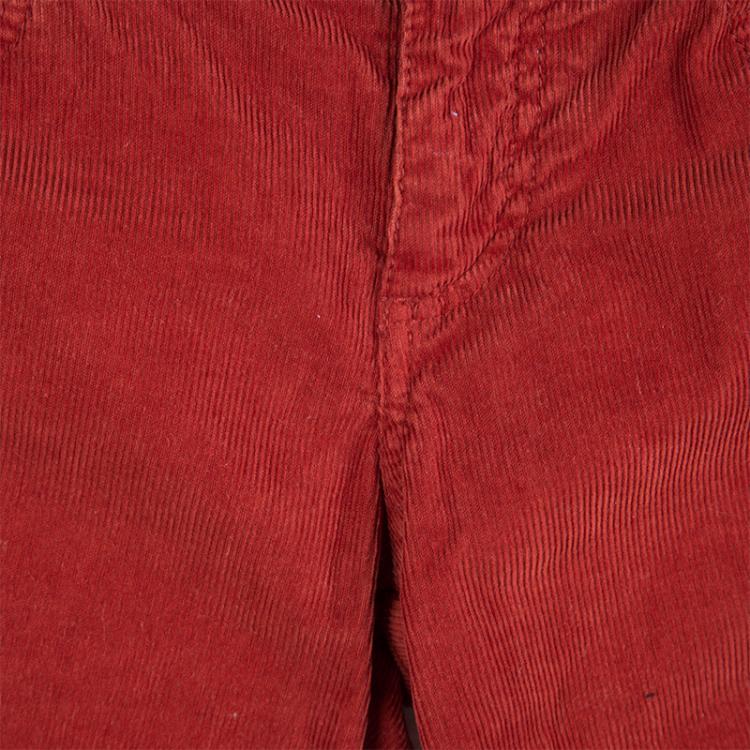 Pre Owned  Stella McCartney Red Slim Fit Corduroy Pants M